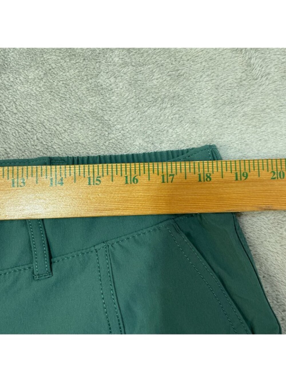 NWT Kirkland Signature Women's 14 Green Travel Pants Cargo zip M1227 - Picture 5 of 12